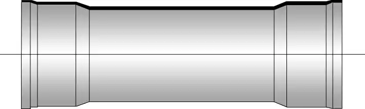 ข้อต่อท่อนสั้นปากระฆัง 2 ด้าน