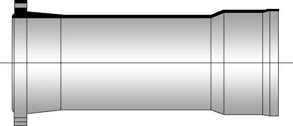 ข้อต่อท่อนสั้นหน้าจาน - ปากระฆัง