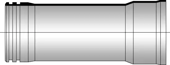 ข้อต่อท่อนสั้นแหวนยาง - ปากระฆัง