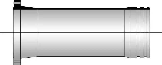 ข้อต่อท่อนสั้นหน้าจาน - แหวนยาง