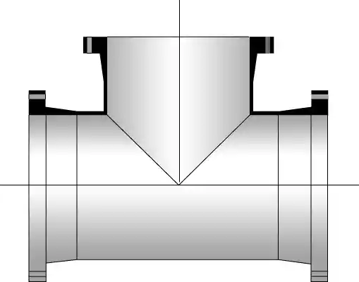 ข้อต่อสามทางแบบหน้าจาน 3 ด้าน